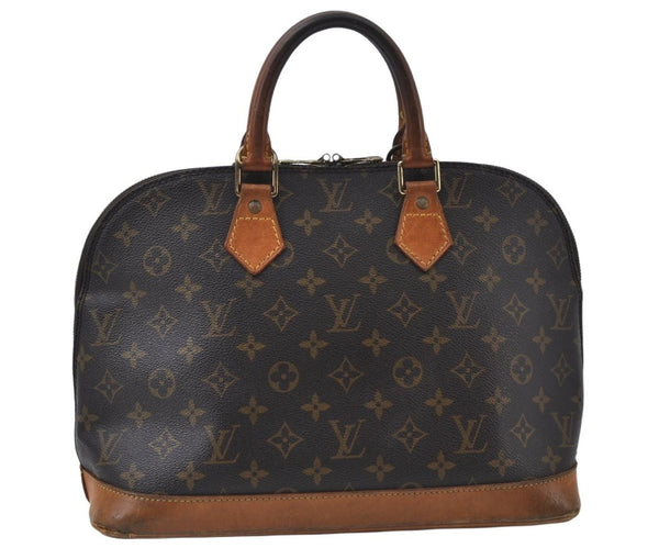 Authentic Louis Vuitton Monogram Alma Hand Bag Purse M51130 LV K9996