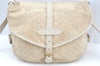 Auth Louis Vuitton Monogram Mini Lin Saumur 30 Hand Bag White M95314 LV K9997