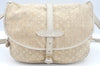 Auth Louis Vuitton Monogram Mini Lin Saumur 30 Hand Bag White M95314 LV K9997