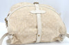 Auth Louis Vuitton Monogram Mini Lin Saumur 30 Hand Bag White M95314 LV K9997