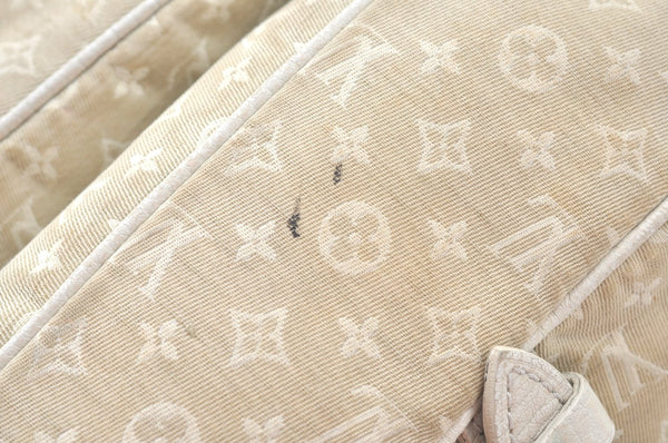 Auth Louis Vuitton Monogram Mini Lin Saumur 30 Hand Bag White M95314 LV K9997