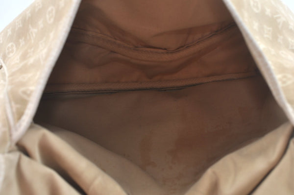 Auth Louis Vuitton Monogram Mini Lin Saumur 30 Hand Bag White M95314 LV K9997