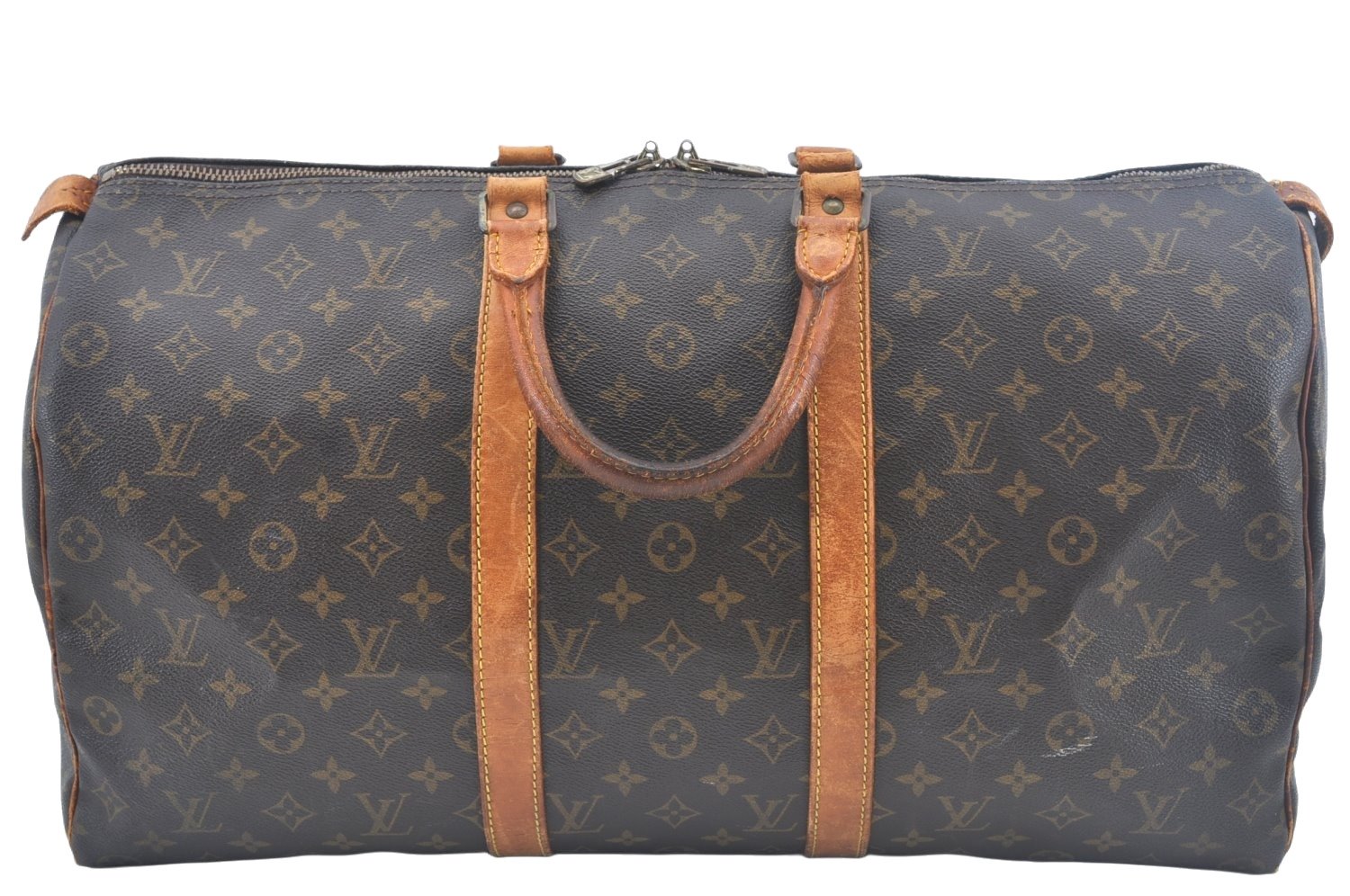 Authentic Louis Vuitton Monogram Keepall 50 Travel Boston Bag M41426 LV L0000