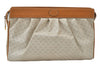 Authentic GUCCI Micro GG PVC Leather Clutch Hand Bag White L0001