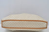 Authentic GUCCI Micro GG PVC Leather Clutch Hand Bag White L0001