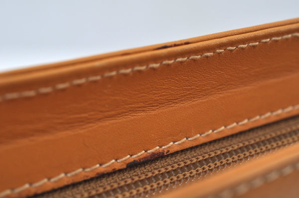 Authentic GUCCI Micro GG PVC Leather Clutch Hand Bag White L0001