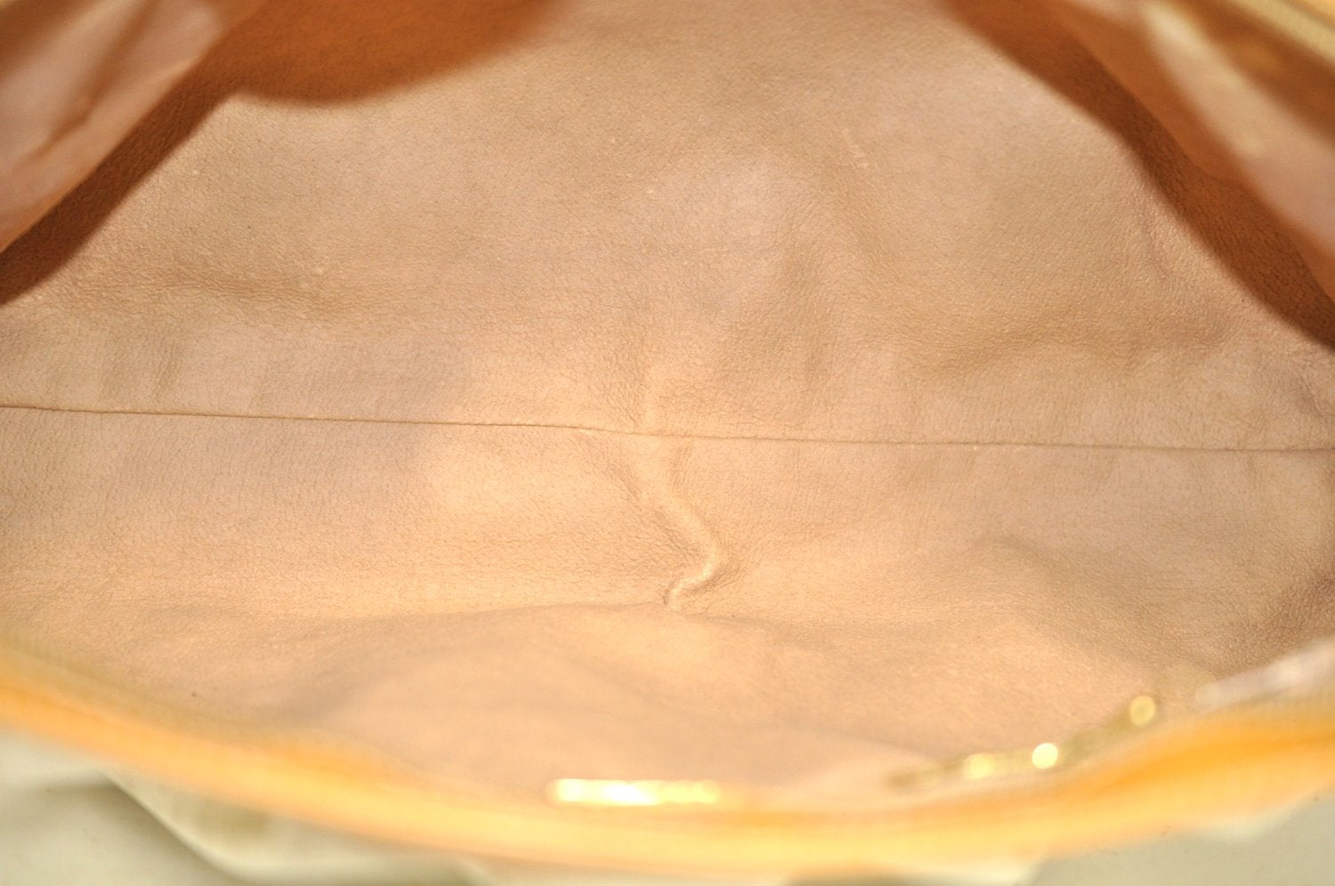 Authentic GUCCI Micro GG PVC Leather Clutch Hand Bag White L0001