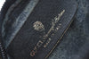 Authentic GUCCI Sherry Line Clutch Hand Bag Purse GG PVC Leather Navy Blue L0003
