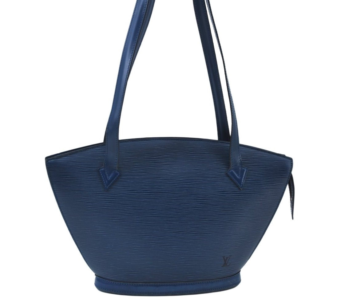 Louis Vuitton Epi Saint Jacques Poignier Long Shoulder Bag Blue M52335 LV L0007
