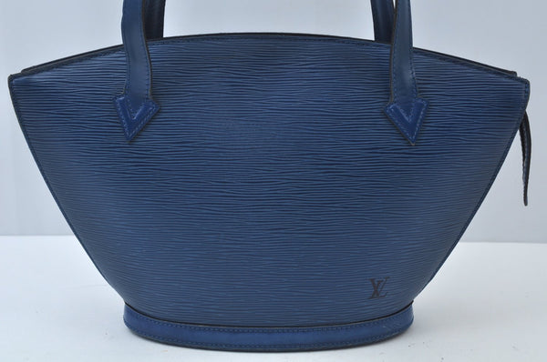 Louis Vuitton Epi Saint Jacques Poignier Long Shoulder Bag Blue M52335 LV L0007