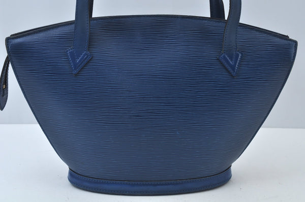 Louis Vuitton Epi Saint Jacques Poignier Long Shoulder Bag Blue M52335 LV L0007
