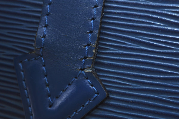 Louis Vuitton Epi Saint Jacques Poignier Long Shoulder Bag Blue M52335 LV L0007