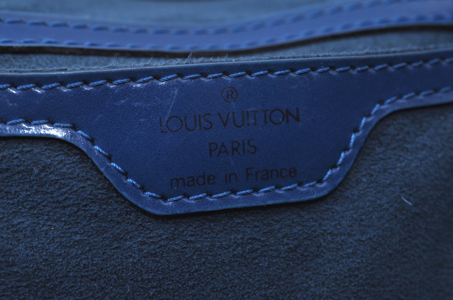 Louis Vuitton Epi Saint Jacques Poignier Long Shoulder Bag Blue M52335 LV L0007