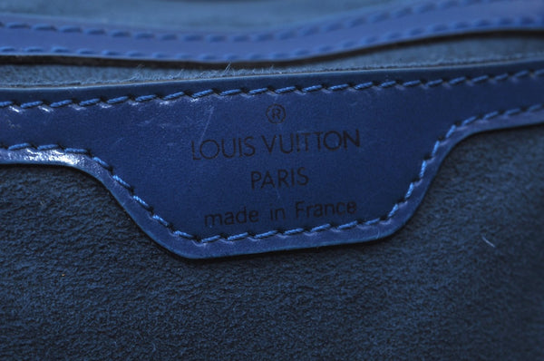 Louis Vuitton Epi Saint Jacques Poignier Long Shoulder Bag Blue M52335 LV L0007
