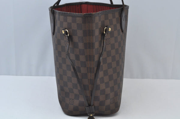 Authentic Louis Vuitton Damier Neverfull MM Shoulder Tote Bag N51105 LV L0009