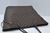 Authentic Louis Vuitton Damier Neverfull MM Shoulder Tote Bag N51105 LV L0009