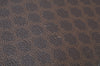 Authentic CELINE Macadam Blason Shoulder Tote Bag PVC Leather Brown L0014