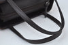 Authentic BURBERRY Vintage Leather Suede Hand Bag Purse Brown L0016