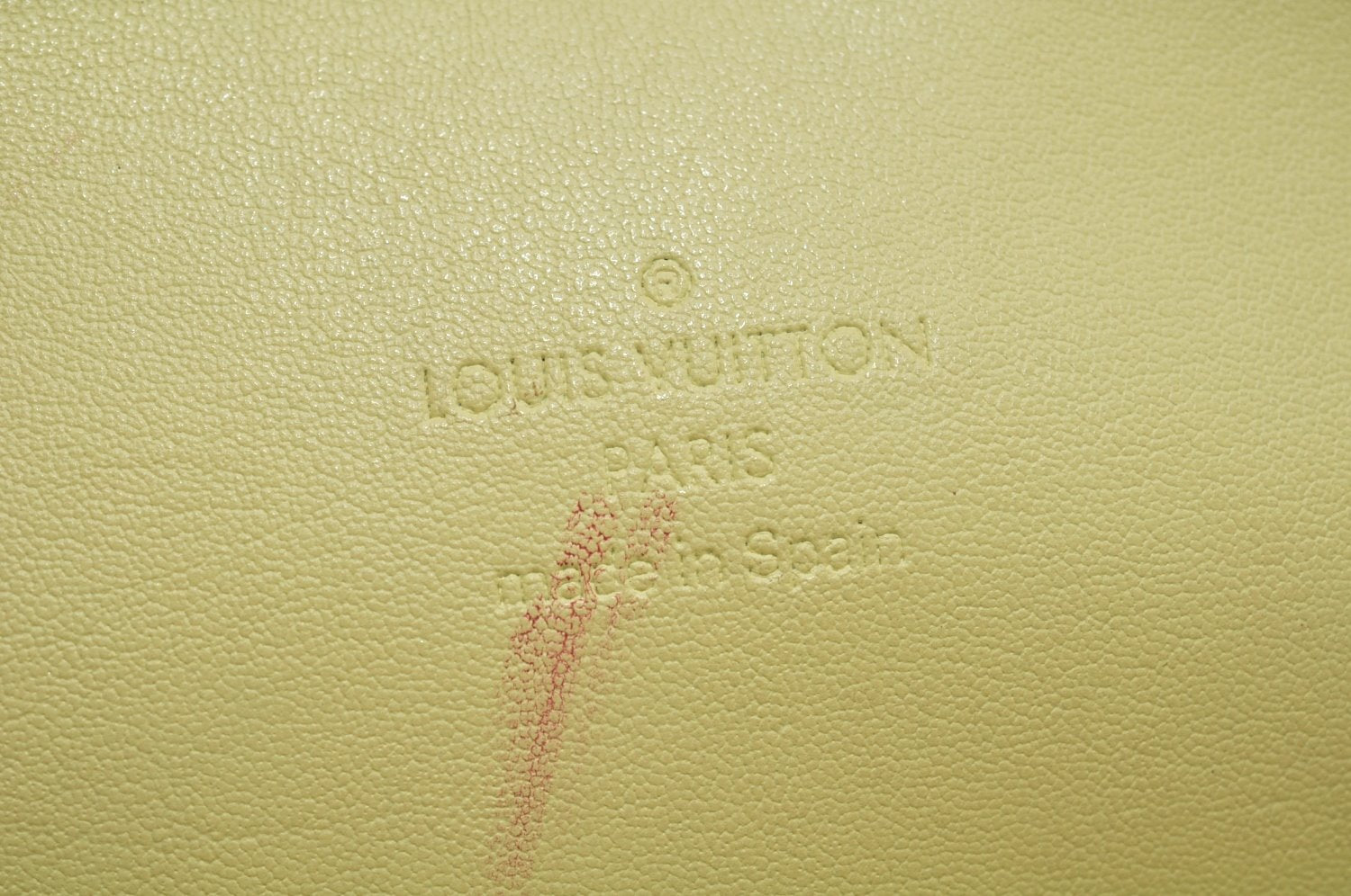 Authentic Louis Vuitton Vernis Columbus Shoulder Tote Bag Yellow M91047 LV L0017