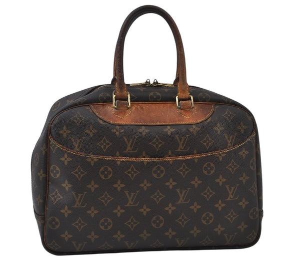 Authentic Louis Vuitton Monogram Deauville Hand Bag M47270 LV L0019