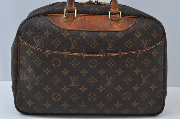 Authentic Louis Vuitton Monogram Deauville Hand Bag M47270 LV L0019