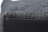 Authentic GUCCI Vintage Shoulder Tote Bag GG Canvas Leather 31244 Black L0022