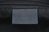 Authentic GUCCI Vintage Shoulder Tote Bag GG Canvas Leather 31244 Black L0022