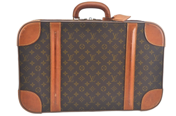 Auth Louis Vuitton Monogram Stratos 50 M23240 Trunk Case Travel Bag Junk L0023