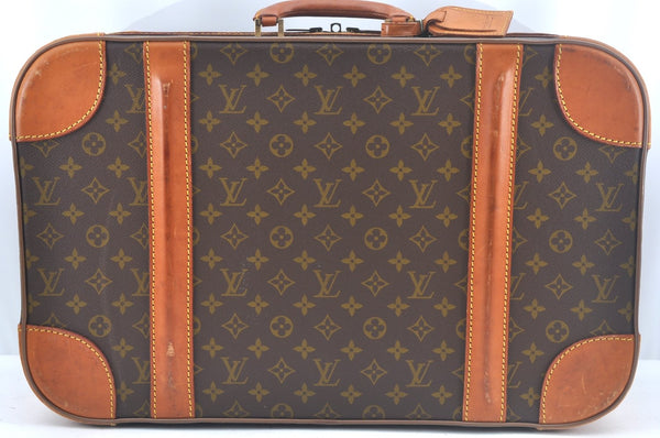 Auth Louis Vuitton Monogram Stratos 50 M23240 Trunk Case Travel Bag Junk L0023