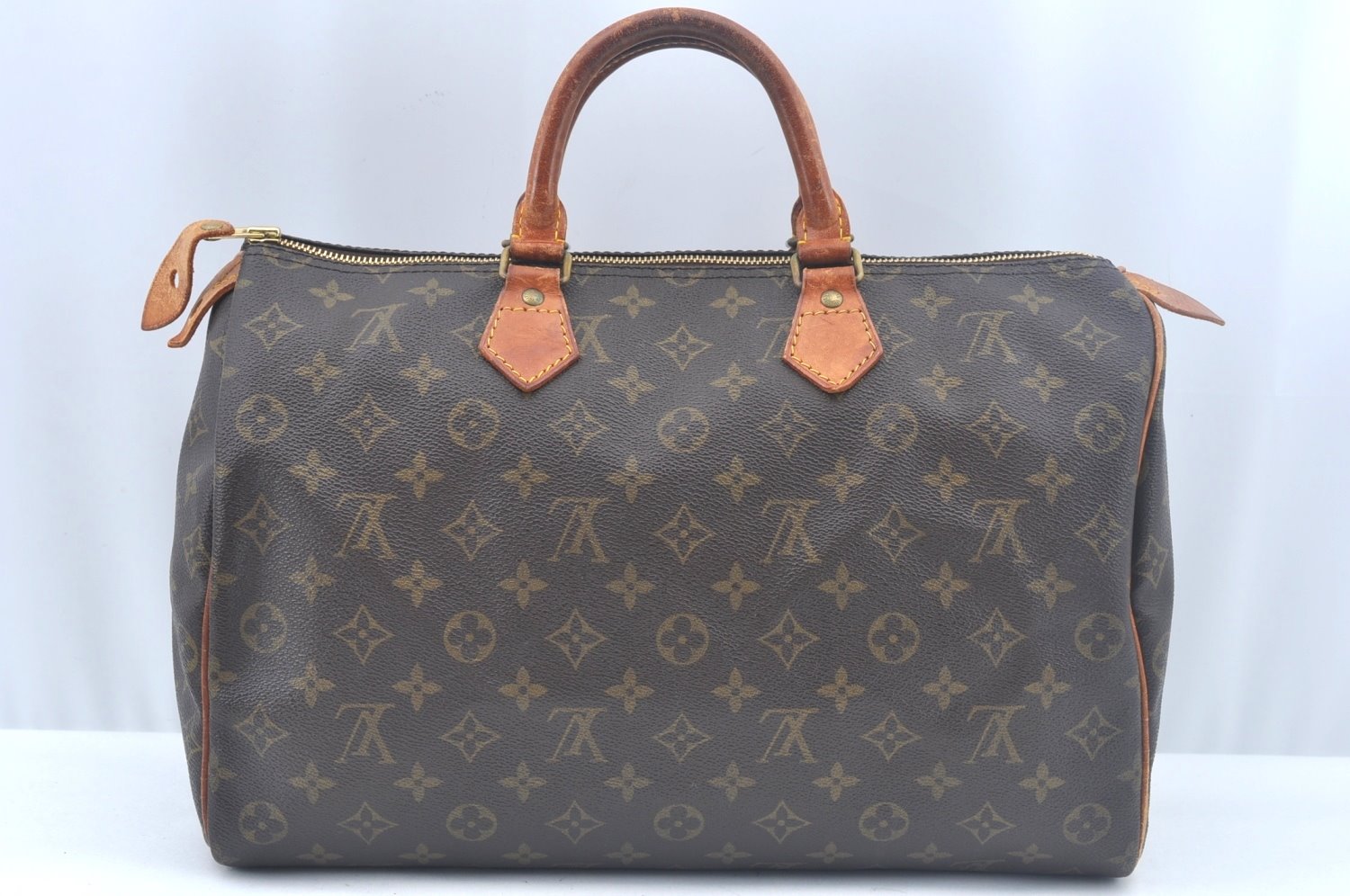 Authentic Louis Vuitton Monogram Speedy 35 Hand Boston Bag Old Model LV L0033