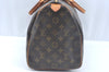 Authentic Louis Vuitton Monogram Speedy 35 Hand Boston Bag Old Model LV L0033