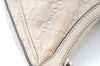 Authentic GUCCI Twins Guccissima GG Leather Shoulder Bag 232962 White L0035