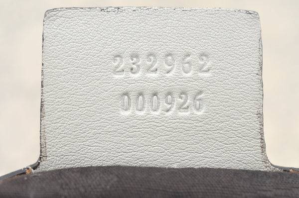Authentic GUCCI Twins Guccissima GG Leather Shoulder Bag 232962 White L0035