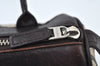 Authentic BURBERRY Vintage Check Hand Bag Canvas Leather Brown L0038