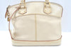 Authentic Louis Vuitton Suhali Lockit PM Hand Bag White M91887 LV L0040