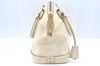 Authentic Louis Vuitton Suhali Lockit PM Hand Bag White M91887 LV L0040