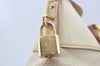 Authentic Louis Vuitton Suhali Lockit PM Hand Bag White M91887 LV L0040