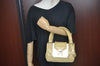 Authentic Louis Vuitton SacPicolour Hand Bag Purse Beige Enamel M92547 LV L0041