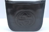 Authentic GUCCI Vintage Hand Bag Leather Purse 0070249 Black Junk L0042