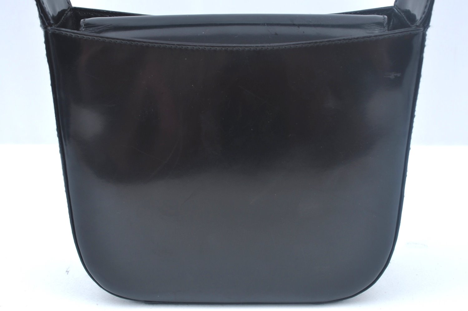 Authentic GUCCI Vintage Hand Bag Leather Purse 0070249 Black Junk L0042