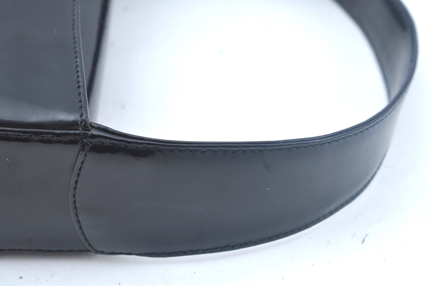 Authentic GUCCI Vintage Hand Bag Leather Purse 0070249 Black Junk L0042