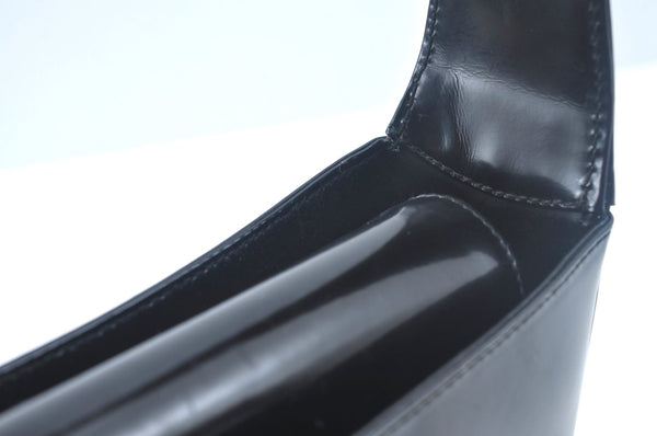 Authentic GUCCI Vintage Hand Bag Leather Purse 0070249 Black Junk L0042