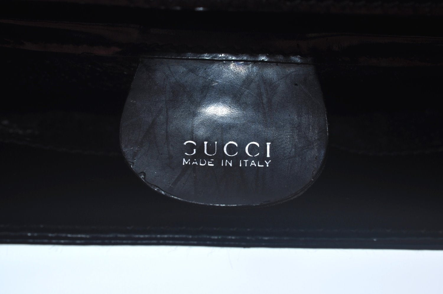 Authentic GUCCI Vintage Hand Bag Leather Purse 0070249 Black Junk L0042