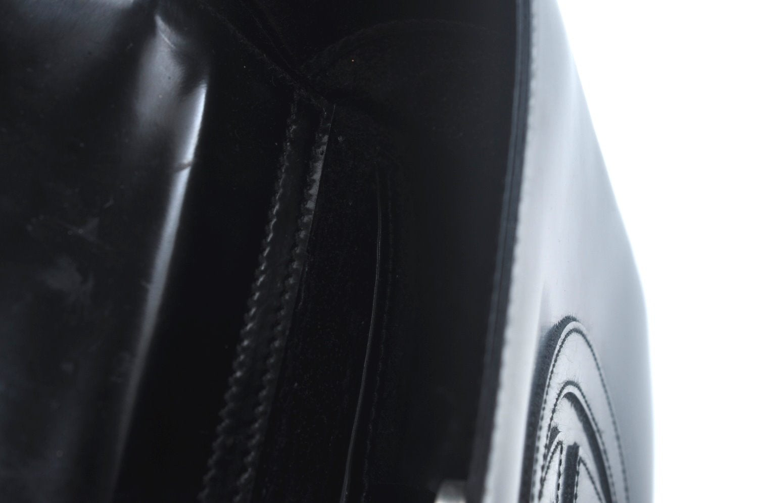 Authentic GUCCI Vintage Hand Bag Leather Purse 0070249 Black Junk L0042