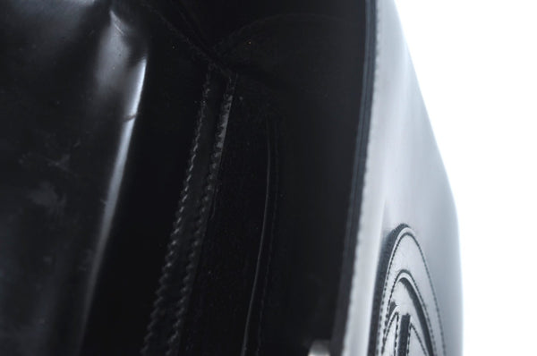 Authentic GUCCI Vintage Hand Bag Leather Purse 0070249 Black Junk L0042