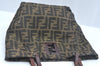 Authentic FENDI Zucca Shoulder Hand Tote Bag Canvas Purse Brown L0043