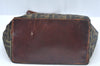 Authentic FENDI Zucca Shoulder Hand Tote Bag Canvas Purse Brown L0043