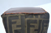 Authentic FENDI Zucca Shoulder Hand Tote Bag Canvas Purse Brown L0043