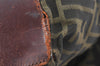 Authentic FENDI Zucca Shoulder Hand Tote Bag Canvas Purse Brown L0043