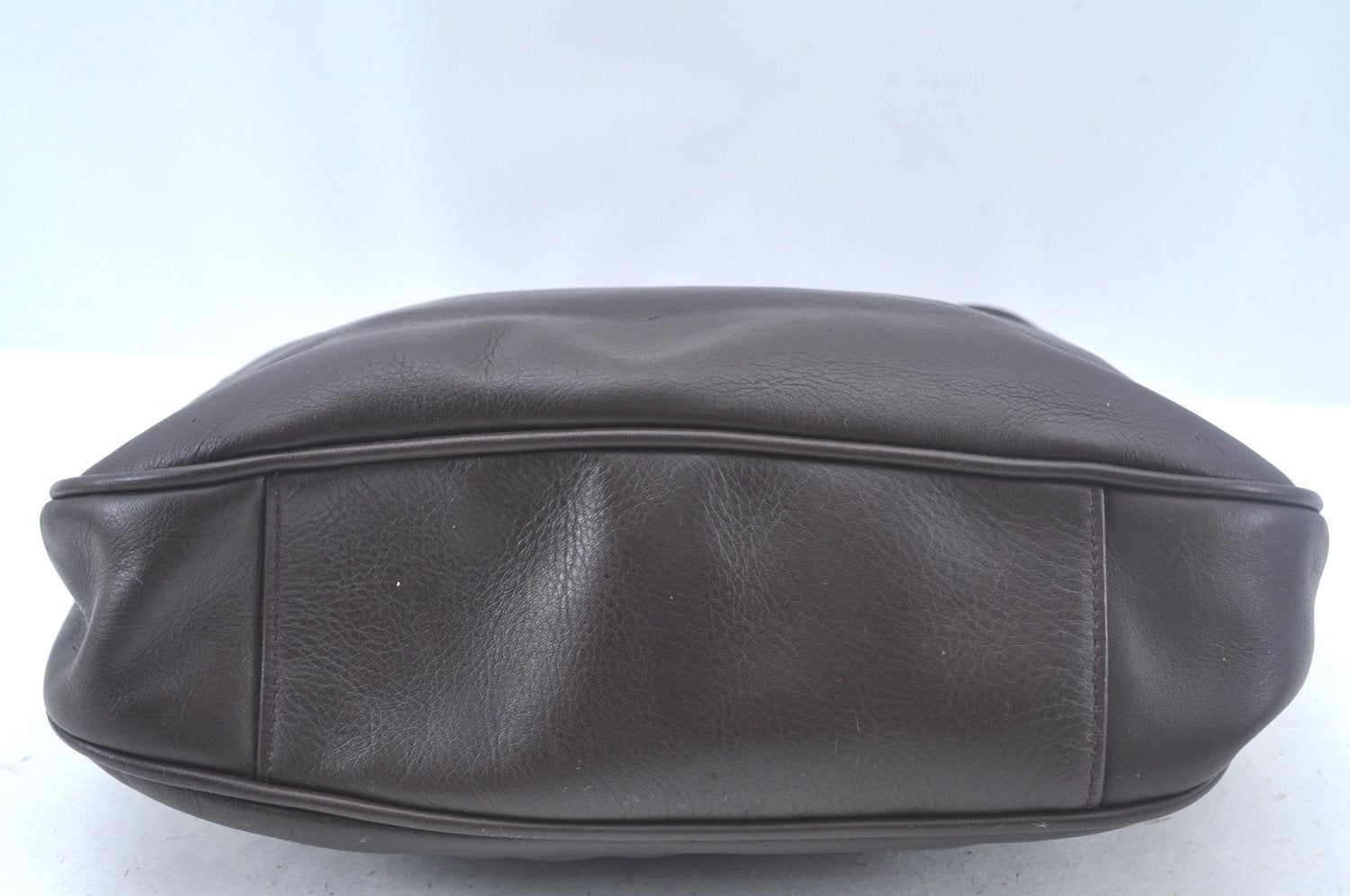 Authentic GUCCI Bamboo 2way Hand Shoulder Bag Leather Brown L0045